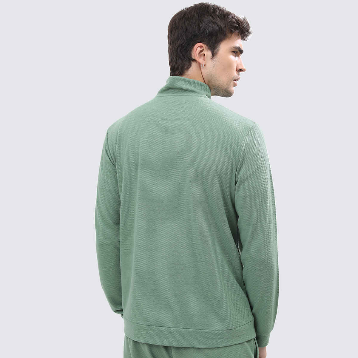 HIGHLANDER Men's Mock Neck Tailored Jacket | Green - S