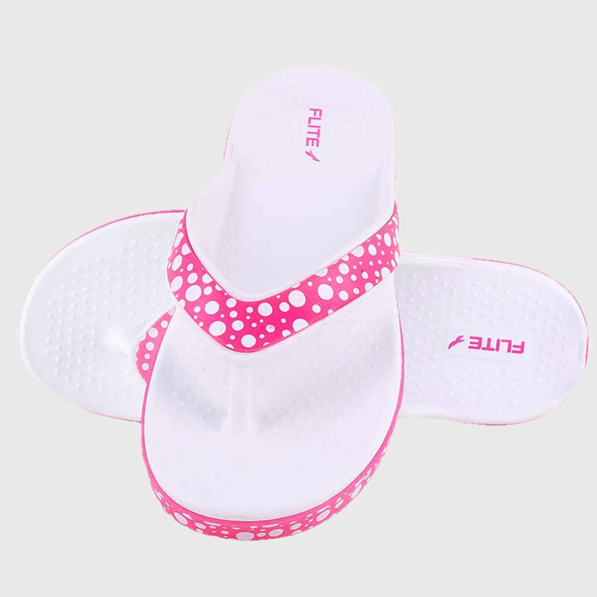 Flite Slippers FL-2008 White Pink For Women | 4 UK