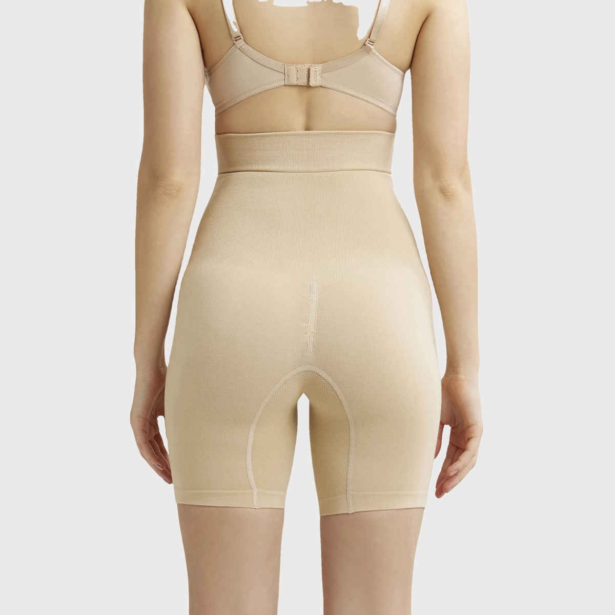 Jockey SH08 Women's High Waist Cotton Rich Elastane Underwear Stretch Seamfree Shorts Shapewear | Skin-XL