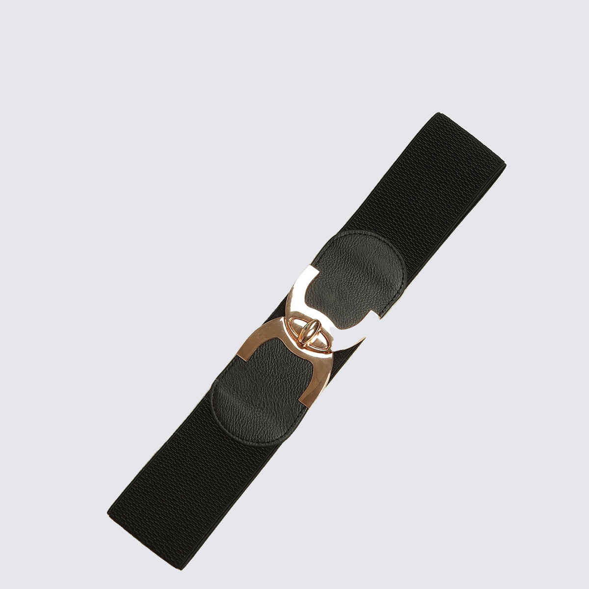 Haute Sauce Women's Solid Vegan Leather Belt | Black - Free Size
