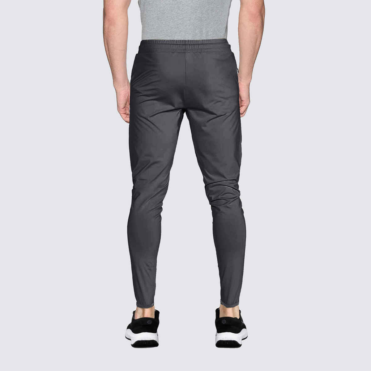Avolt Men's Solid Regular Fit Track Pant | Dark Grey - 2XL