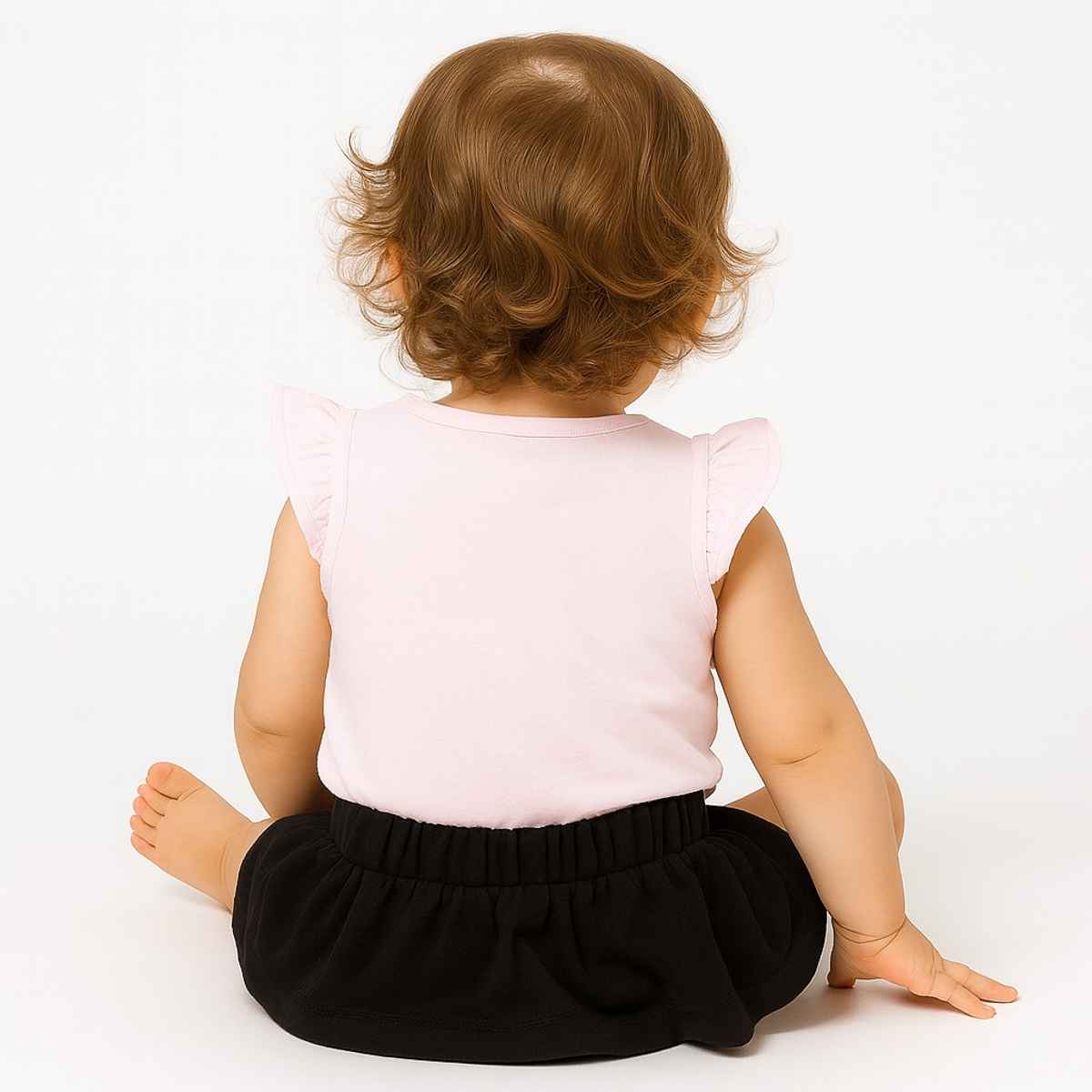 Mom's Love Girls' Printed Cotton Clothing Sets | Pink | 03 - 06 months