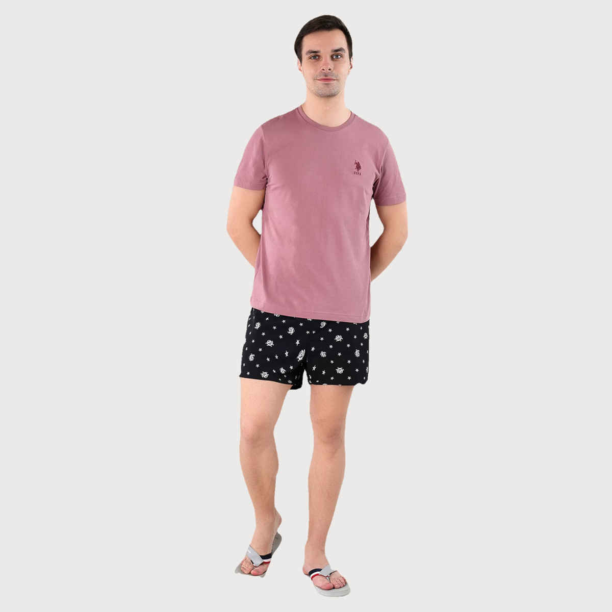 U.S. Polo Assn. Men's T-shirt | Dark Pink - L