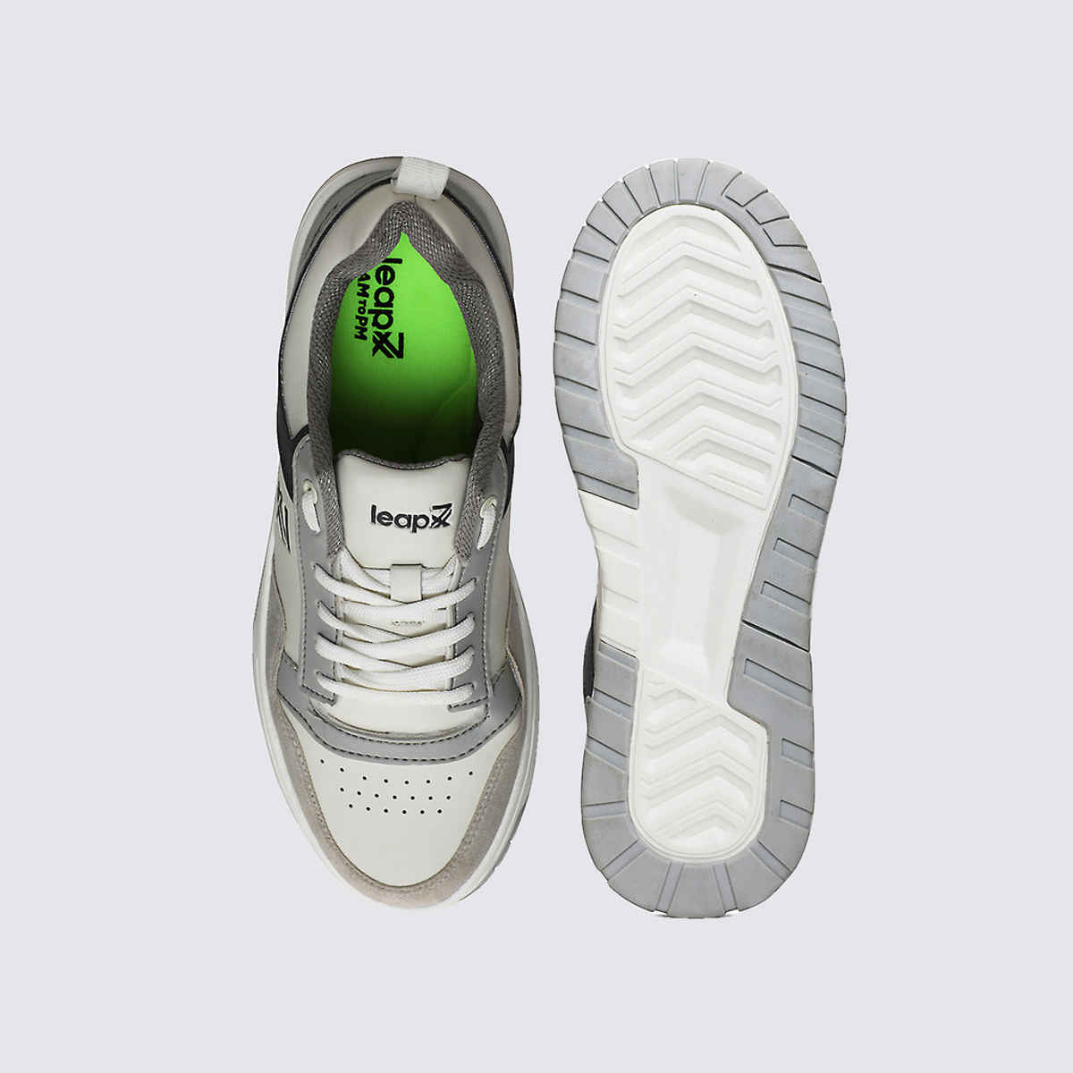 Liberty Apparel Men's Leap7X Amazer-10E Sporty Casual Sneaker | White - UK 9