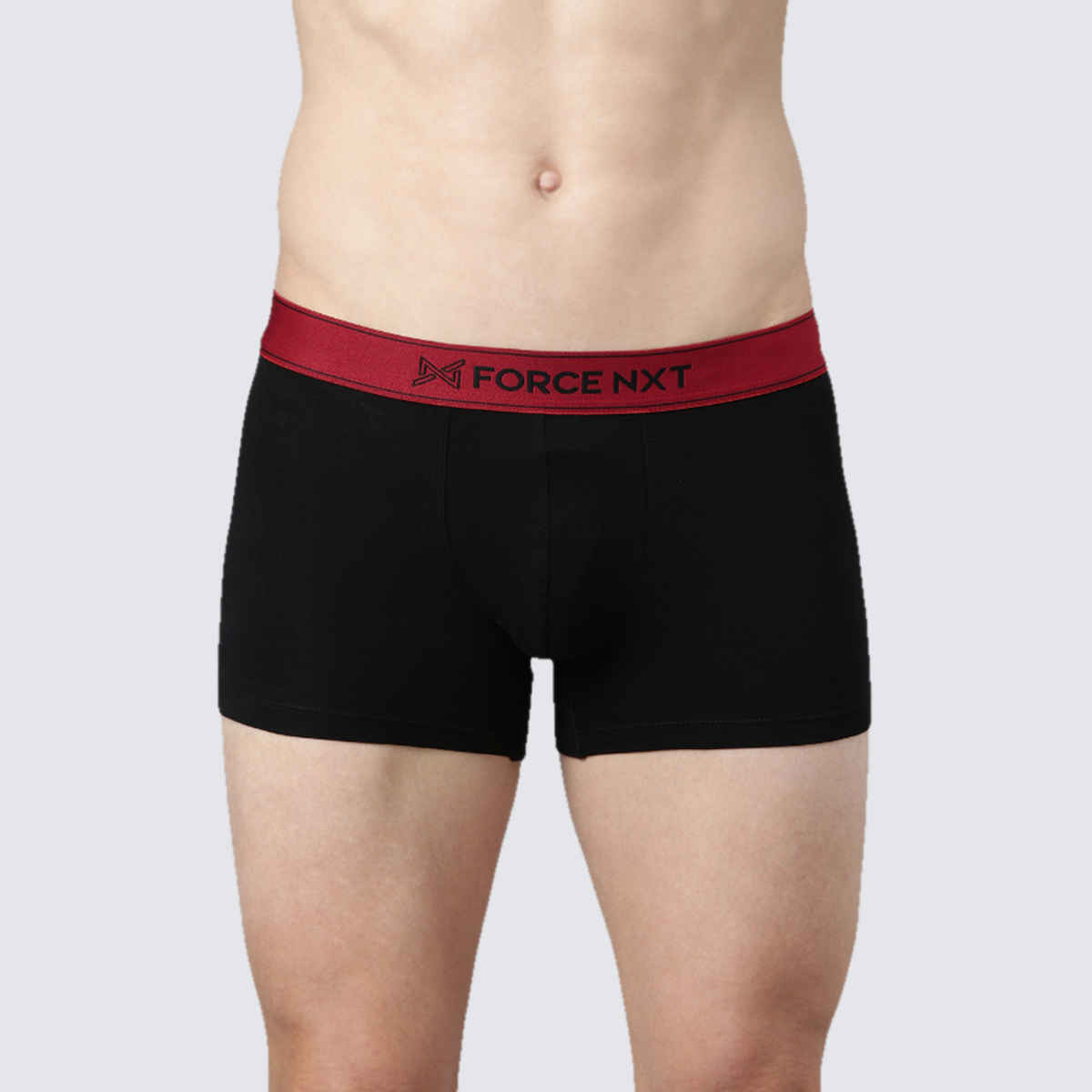 Force Nxt Men's Super Combed Cotton Four Way Stretch Solid Trunk | Assorted - XL