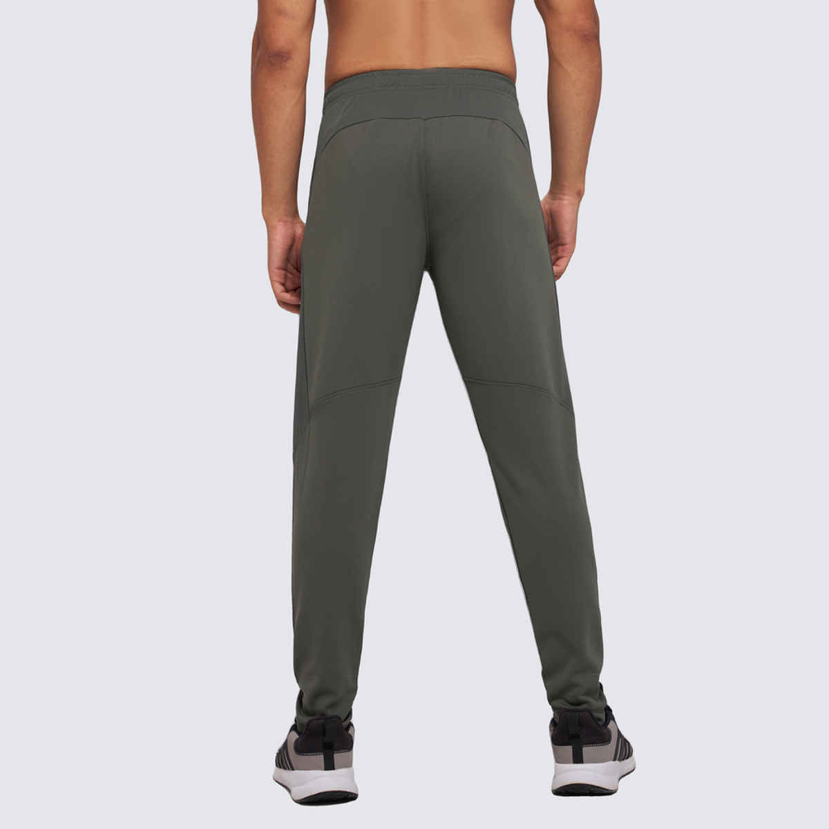 Technosport Men Poly Solid Slim Fit Sports Trackpants with TECHNO DRY | Beetle | L