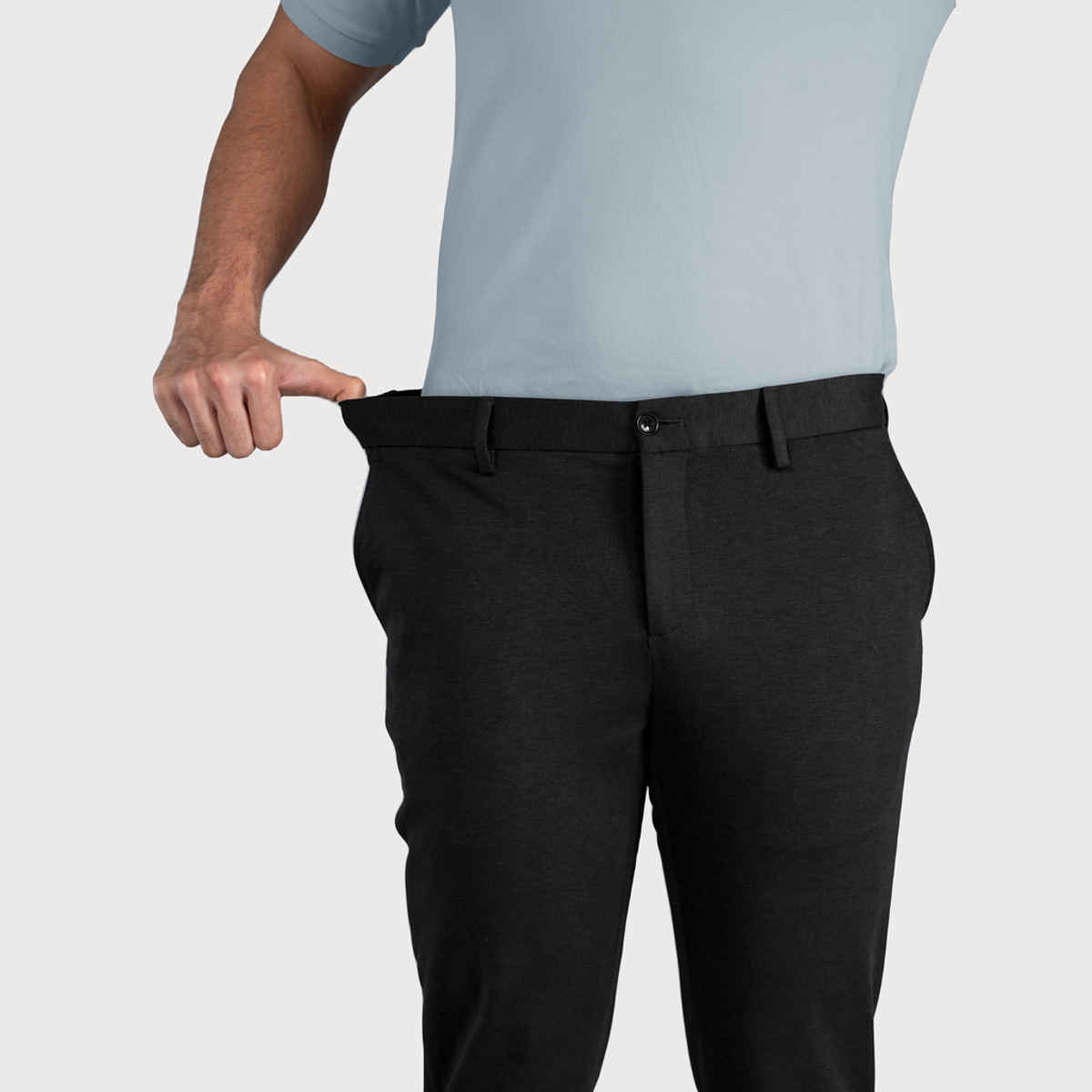The Pant Project Men's Power Stretch Pants - Jet Black | 32