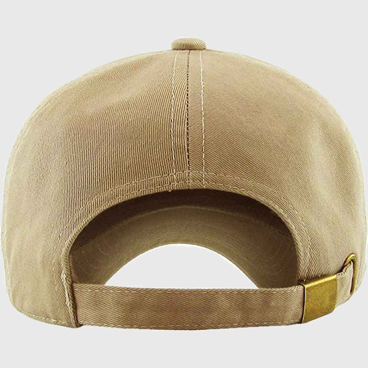 Blynk Unisex Solid Color Baseball Cap with Adjuable Back | Khaki
