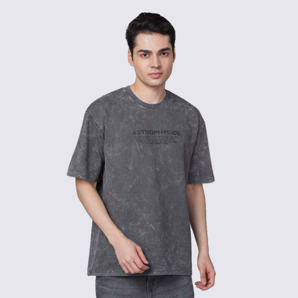 Outlaws Men's Cotton Premium Quality LOSTINSPACE T-Shirt | Grey - 2XL