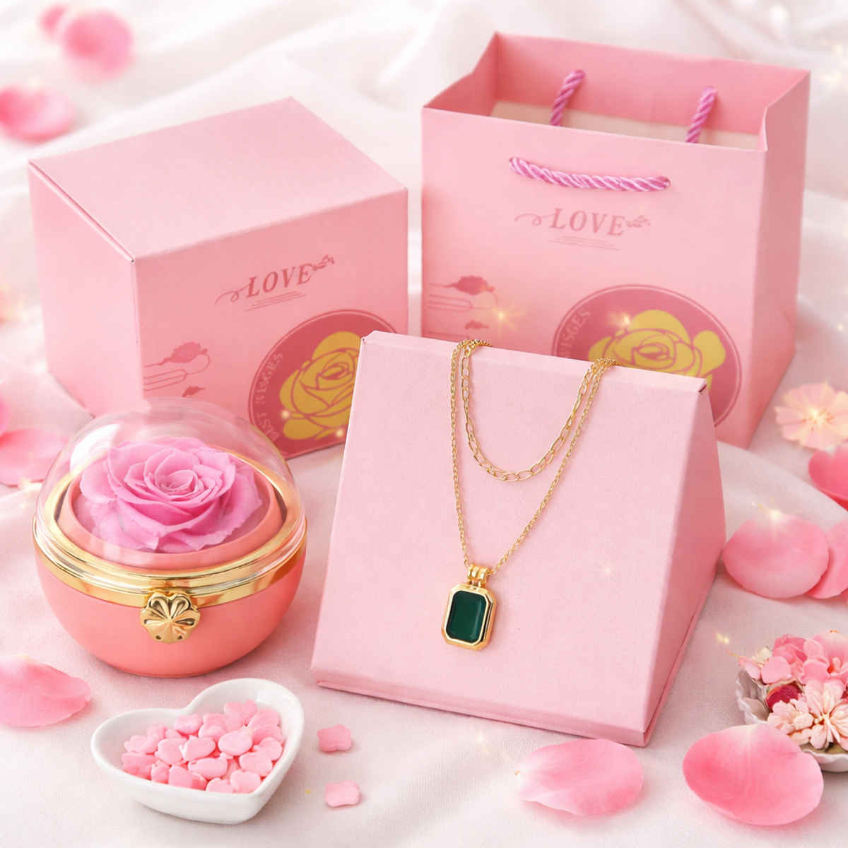 Beautynx Soft Pink Forever Rose Gift BNX-GF-00130 | Women's Day