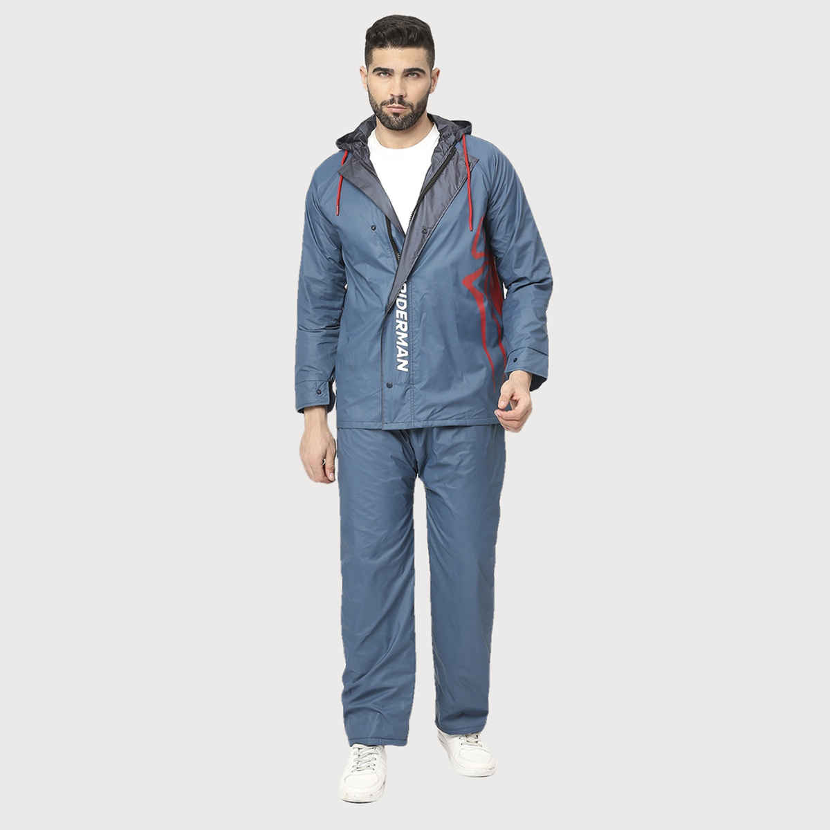 Citizen Reversible Raincoat With Pant Marvel Series Spiderman- Blue - CRO3-2XL