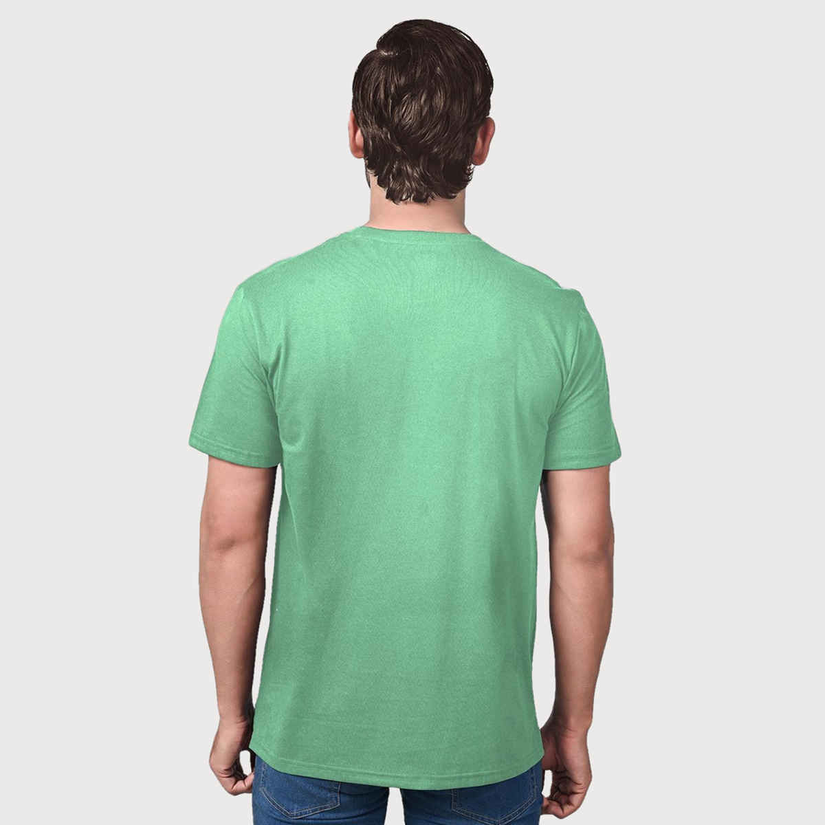 Lux Nitro Men's Round Neck T-shirt | Chatni Green - L