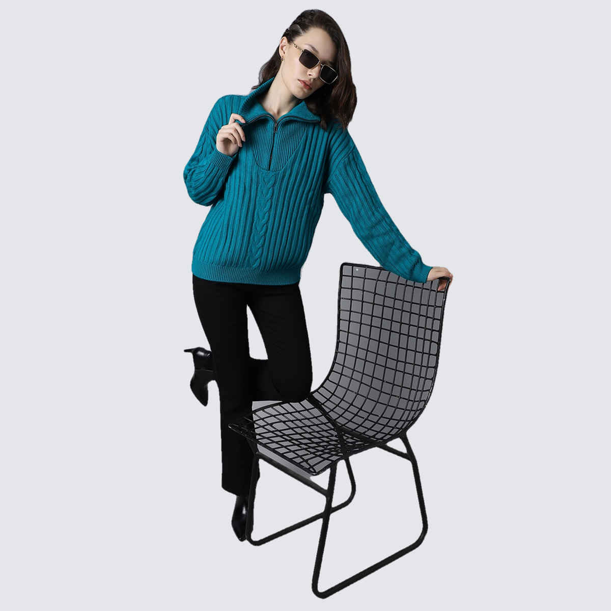 High Star Women's Sweater | Teal - L