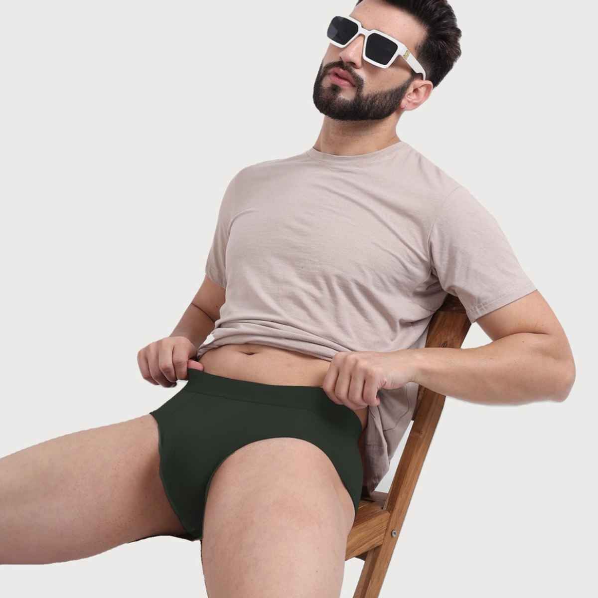 Freecultr Men's Underwear Anti Bacterial Micromodal Airsoft Brief - Pack of 2 | L