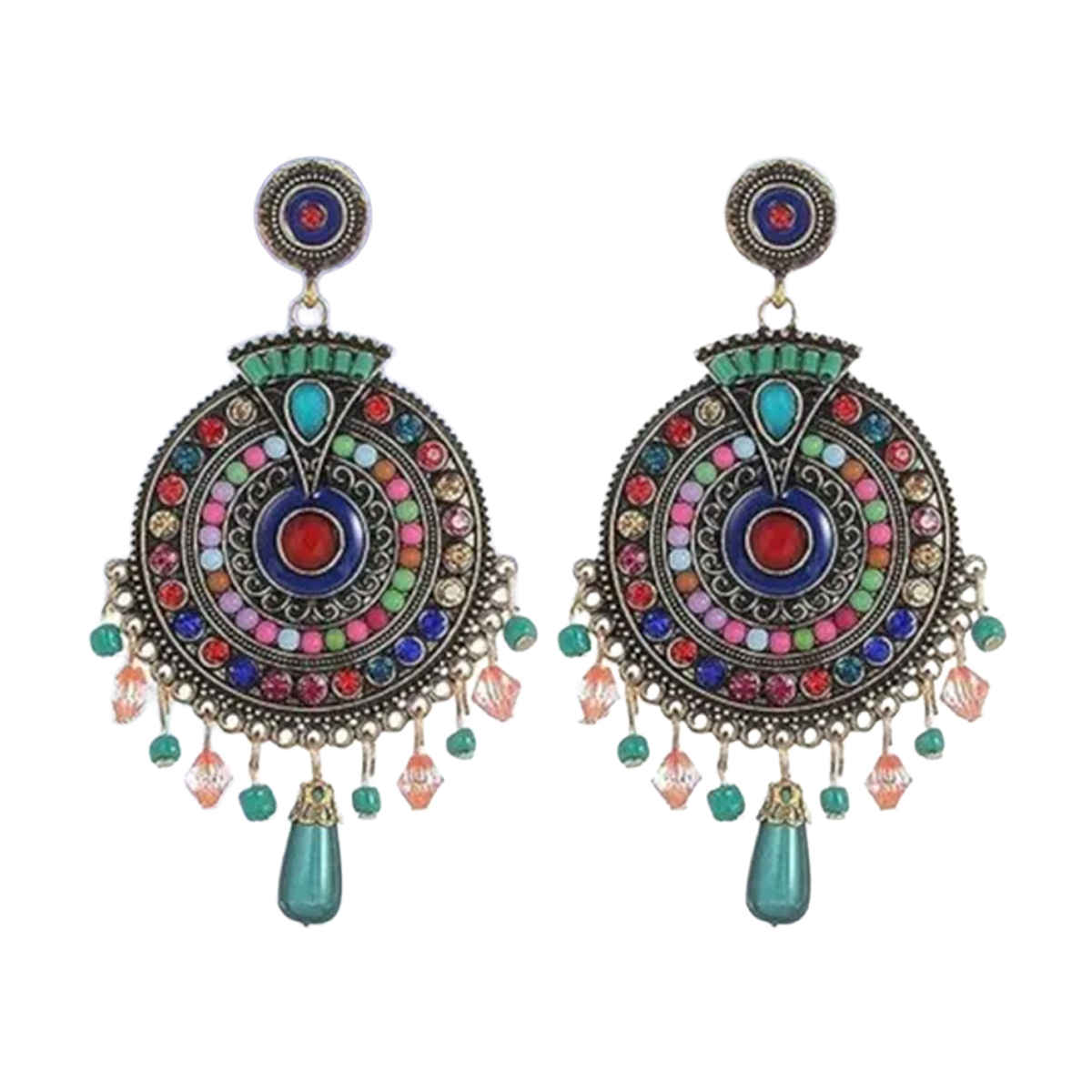 YouBella Jewellery Bohemian Multi-Color Earrings For Girls And Women