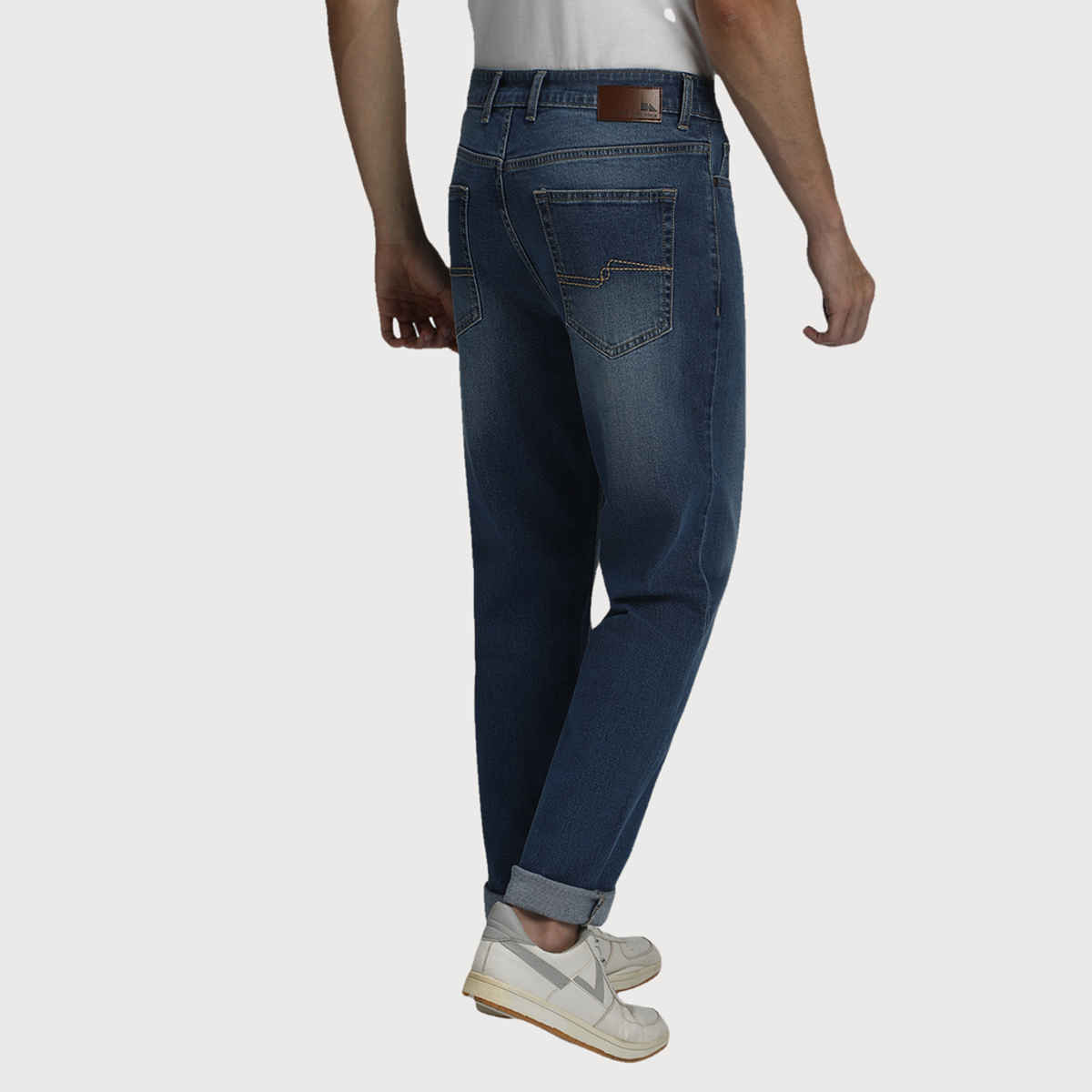 Dennis Lingo Men'straight Fit Washed Stretchable Jeans | Indigo | 30