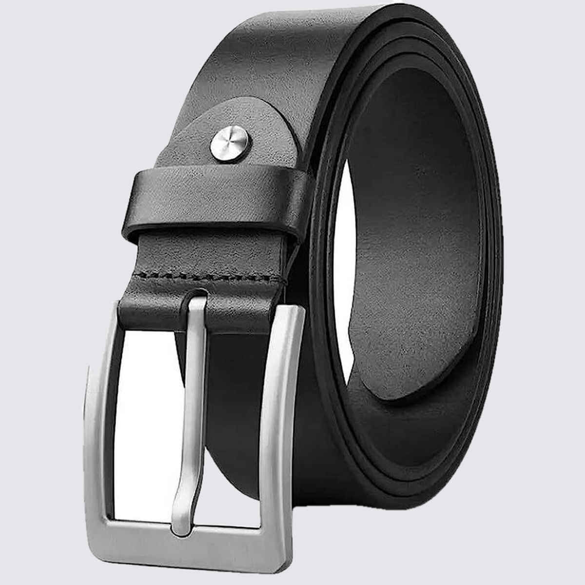 Kaezri Genuine Leather Black Belt for Men | Ddkatabl - 36