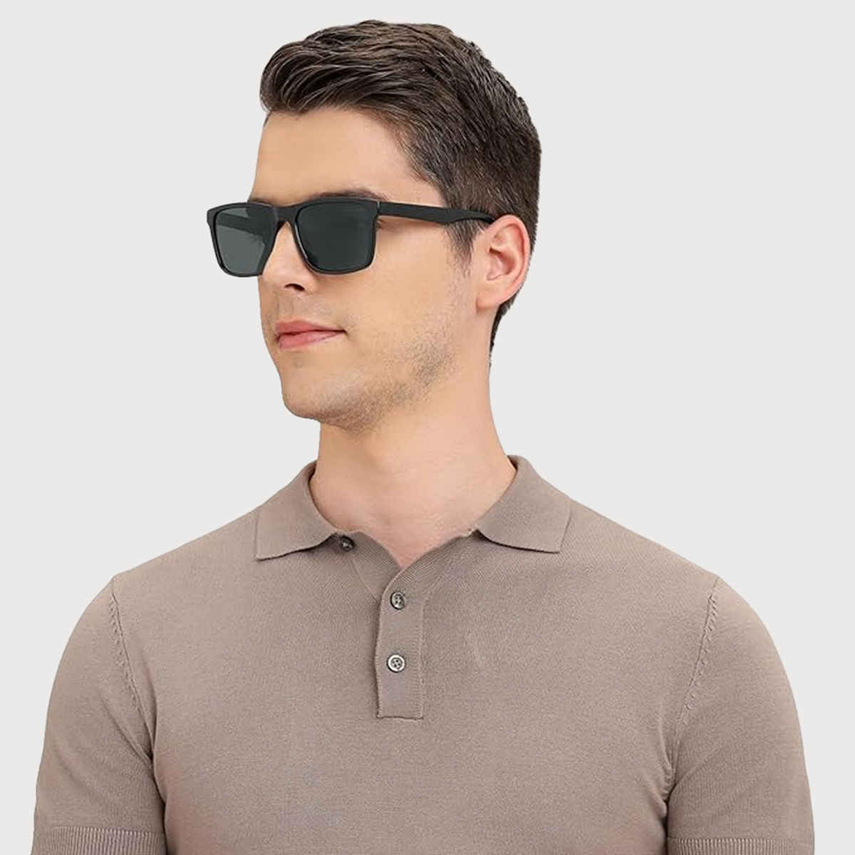 Vincent Chase By Lenskart Unisex Polycarbonate Wayfarer Sunglasses | Black - L