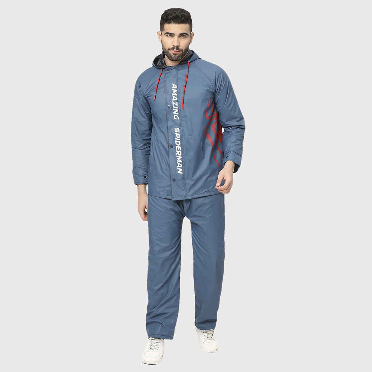 Citizen Reversible Raincoat With Pant Marvel Series Spiderman- Blue - CRO3-2XL