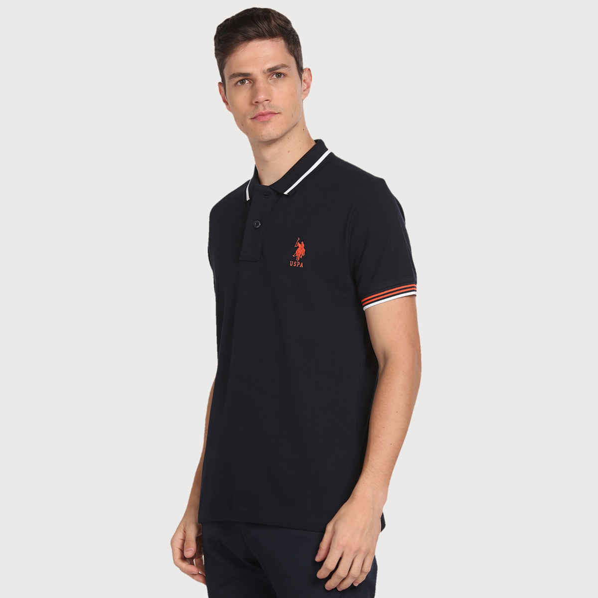 U.S. Polo Assn. Men's Solid Polo Shirt | Navy - XL