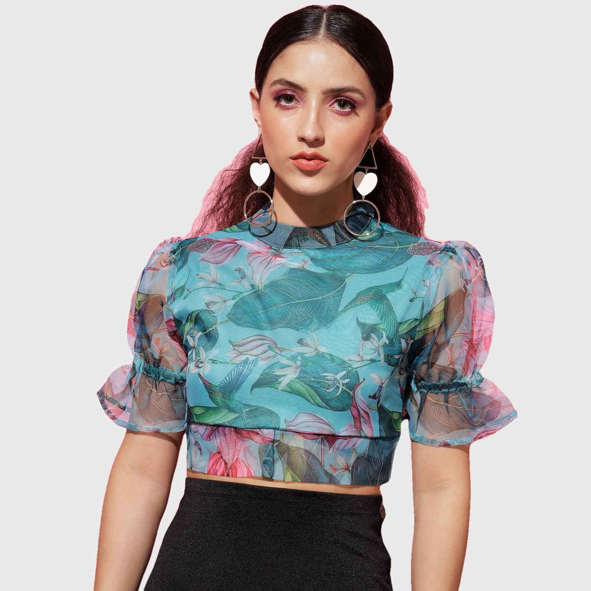 The Dry State Women's Light Blue Tops WTOP | 1186C | S