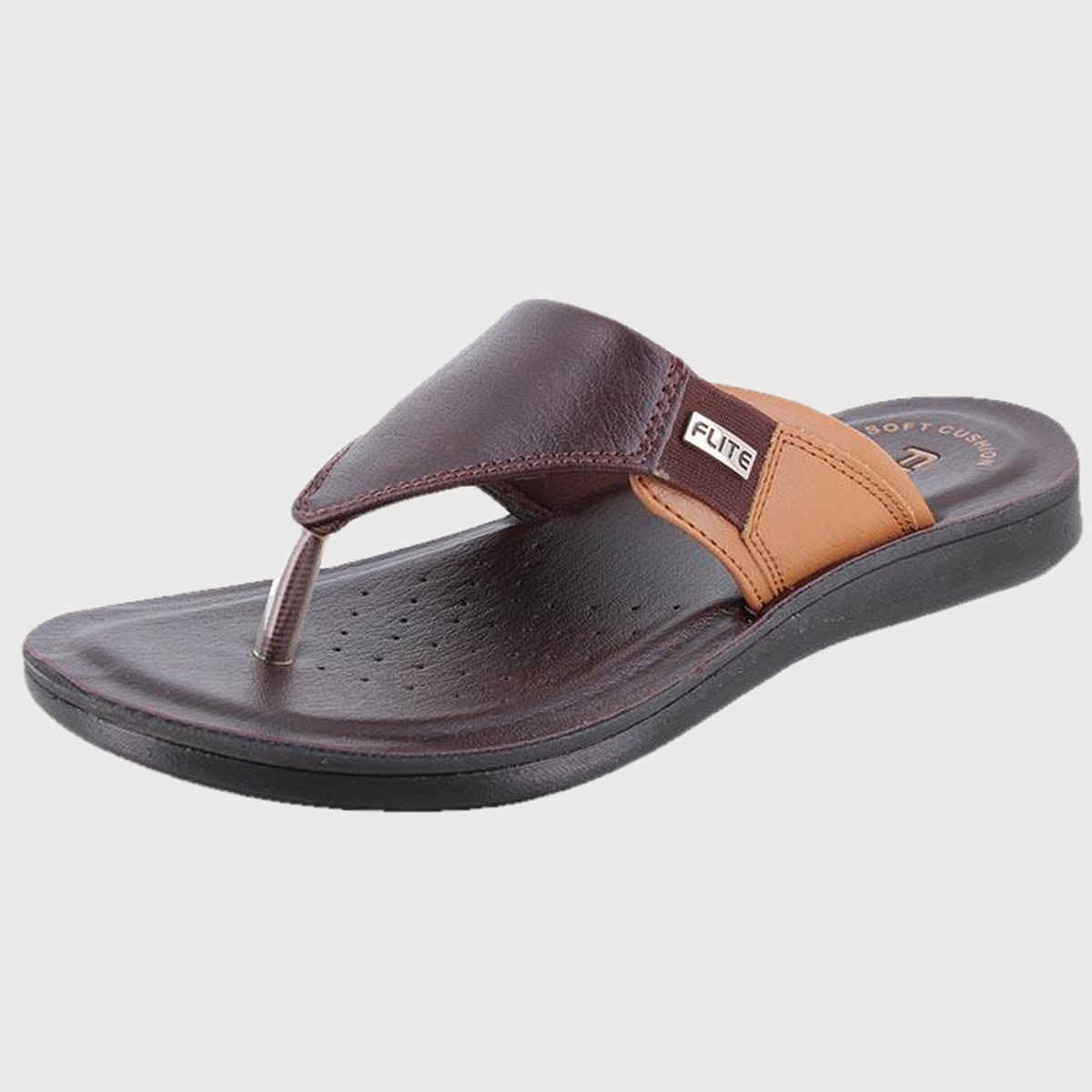 Flite Men's PUG-96 Slippers | Dark Brown | 7 UK