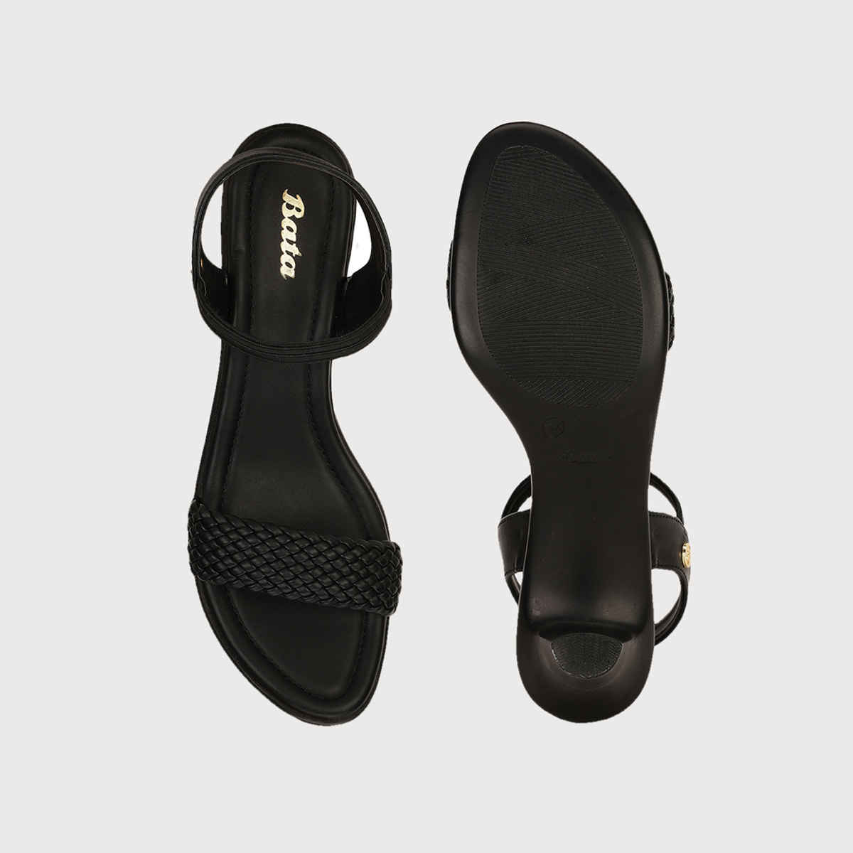 Bata Black Sandal For Women - 3