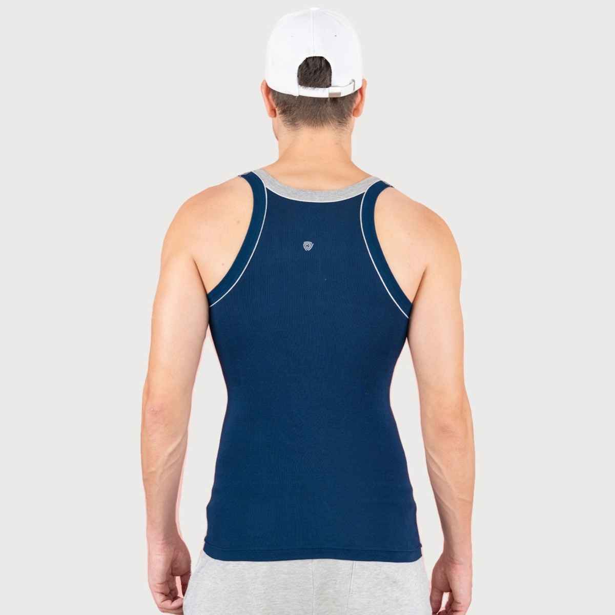 Lux Cozi Men's Gym Vest High Moisture | Multicolor | XL | Pack Of 3