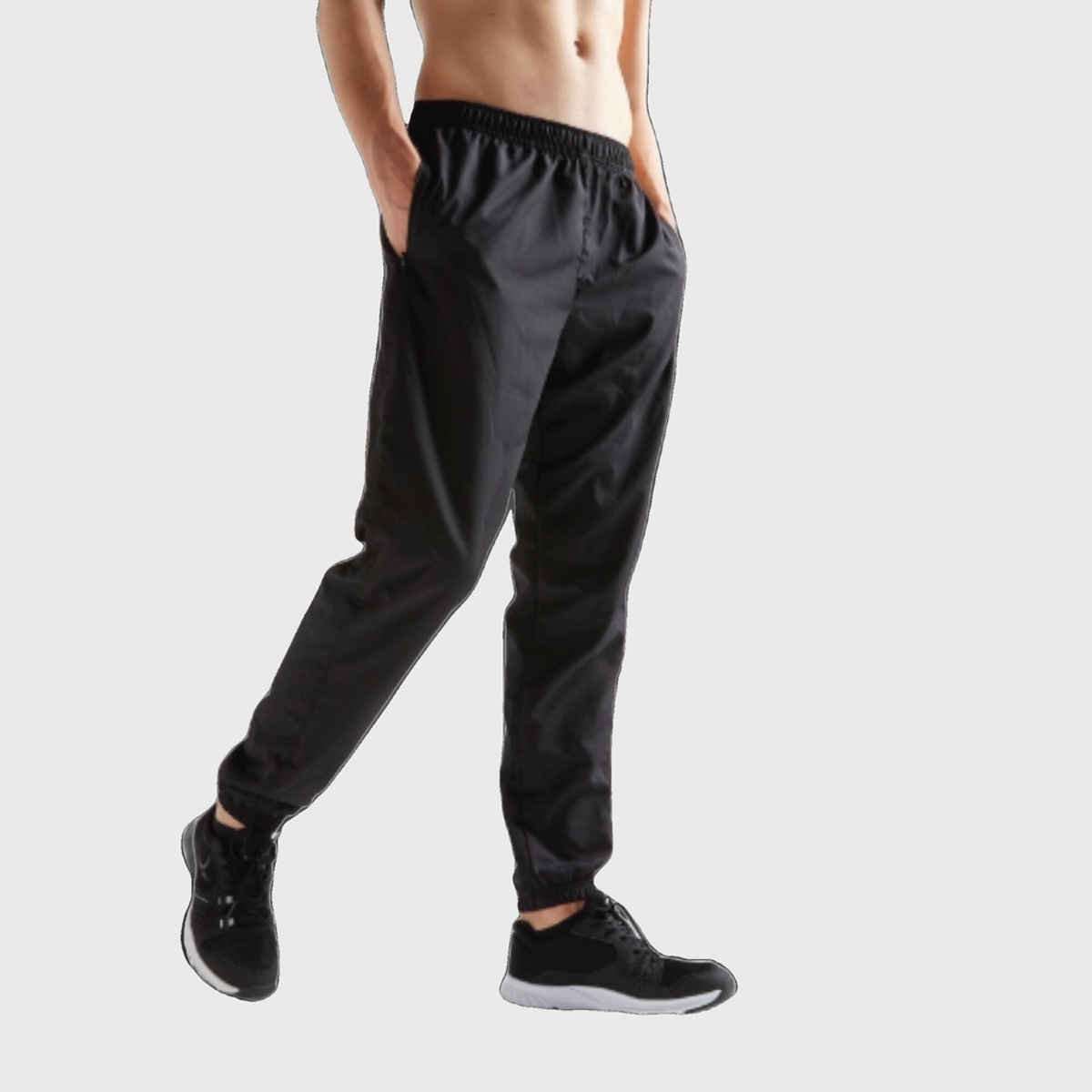 Decathlon | Domyos Men's Quick Dry Zip Pocket Gym Trackpant | Black - S