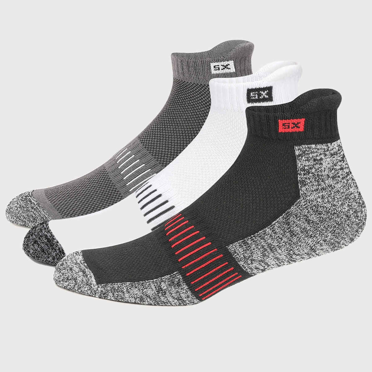 Supersox Men's Patterned Combed Cotton Ankle Length Socks | Assorted - Free Size