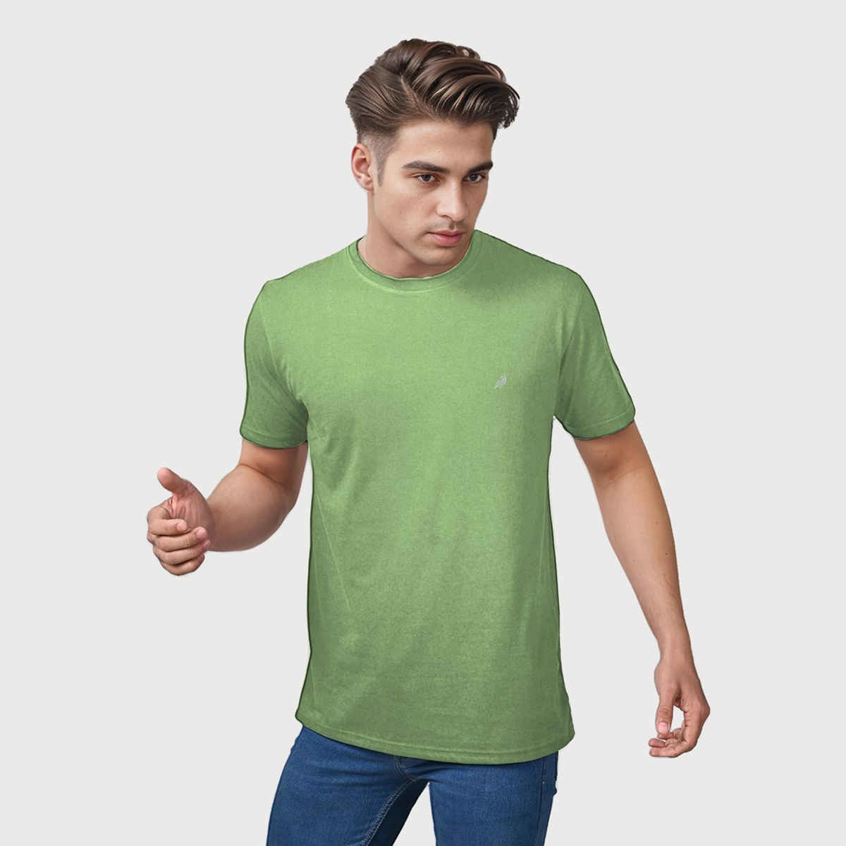 Lux Nitro Men's Round Neck T-shirt | Pista - M