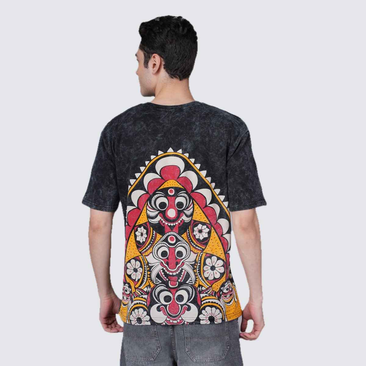 Outlaws Men's Cotton Premium Quality Padyani T-Shirt | Black - 2XL