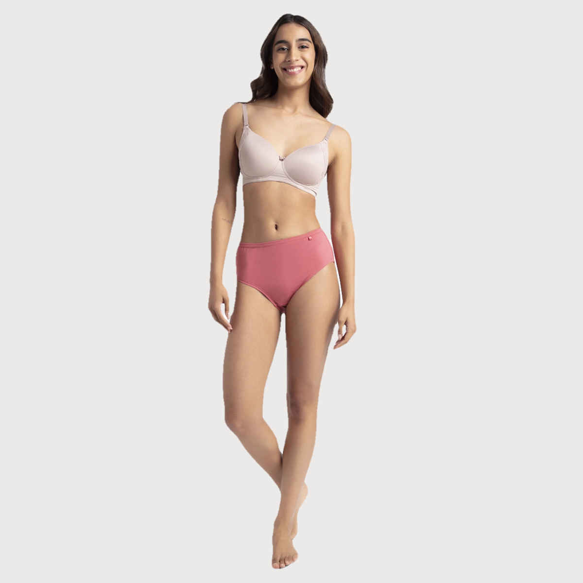 Jockey 1406 Women's Super Combed Cotton Underwear Mid Waist Hipster Panty|PO3 | Multicolor Dark assorted-S