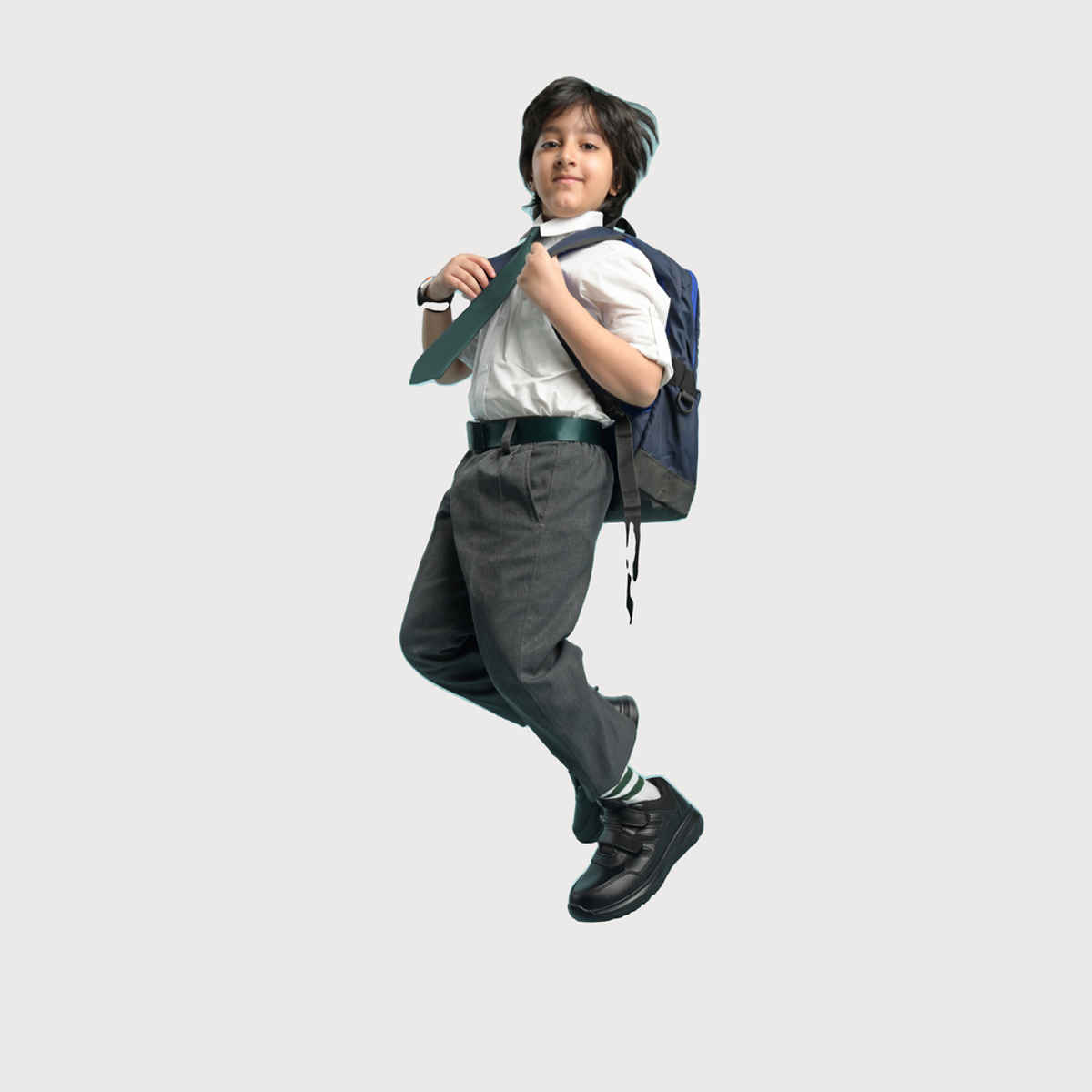 Action Kids School Shoes | AGT-52 | Black - UK 8C