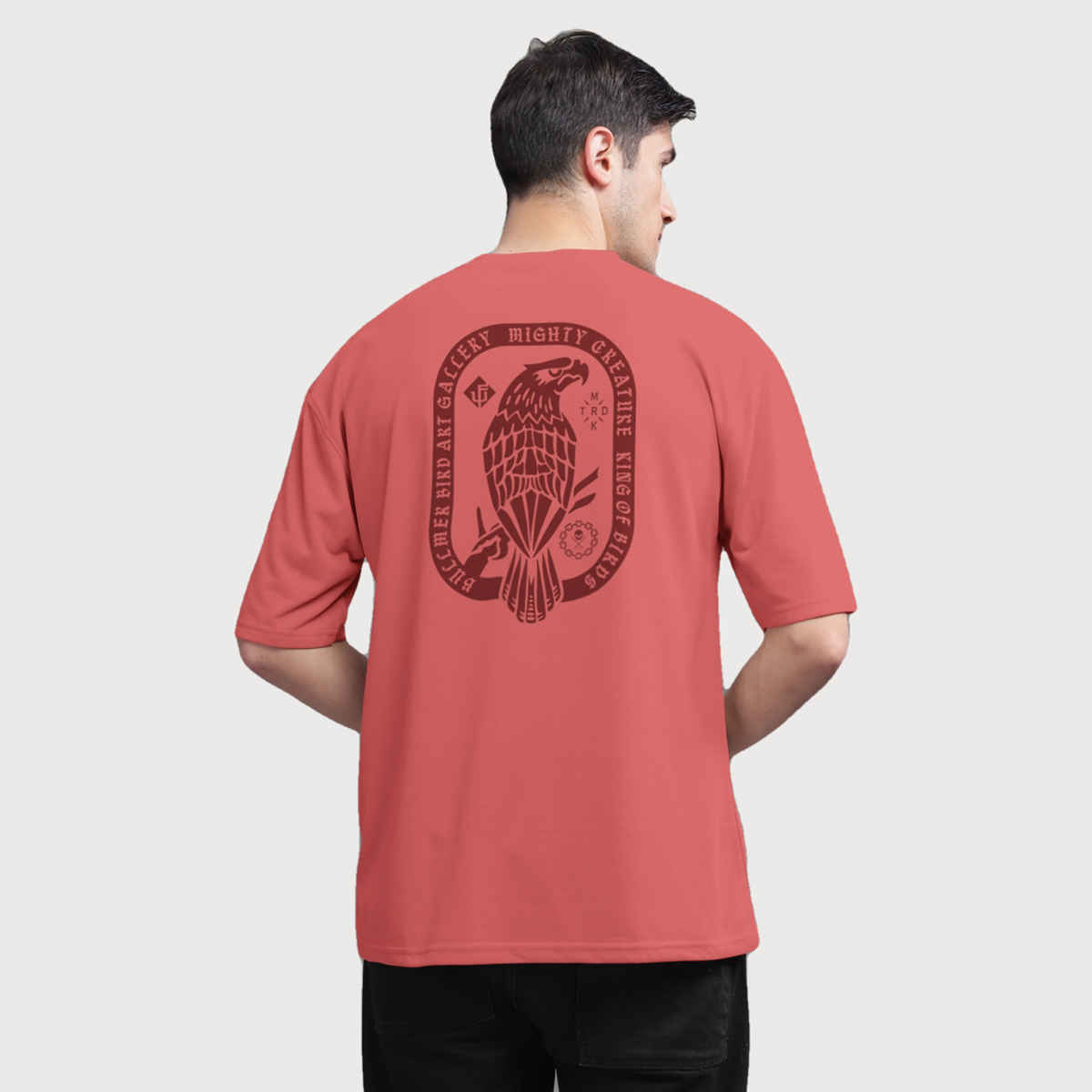 Bullmer Men T-shirt Round Neck Printed | Red | XL