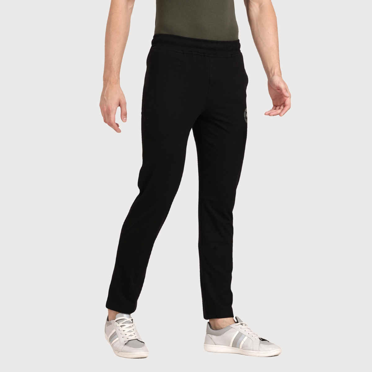 Pepe Jeans Mens Black Regular Track pant - Pack of 1 (L) Comfort Fit, Soft Fabric, Breathable
