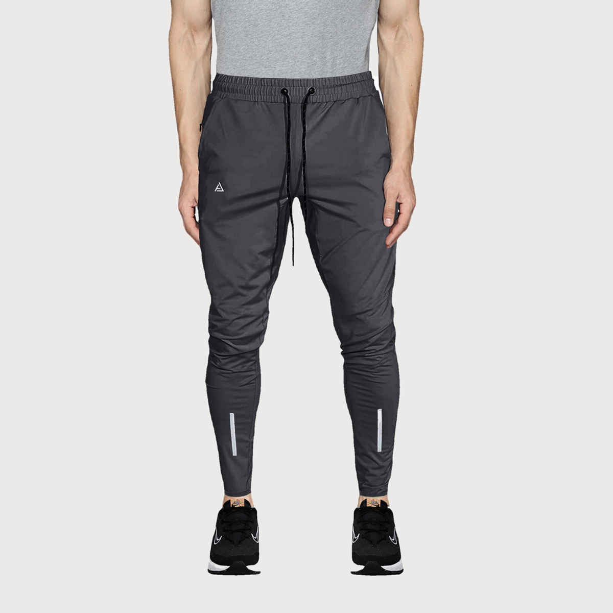 Avolt Men's Solid Regular Fit Track Pant | Dark Grey - 2XL