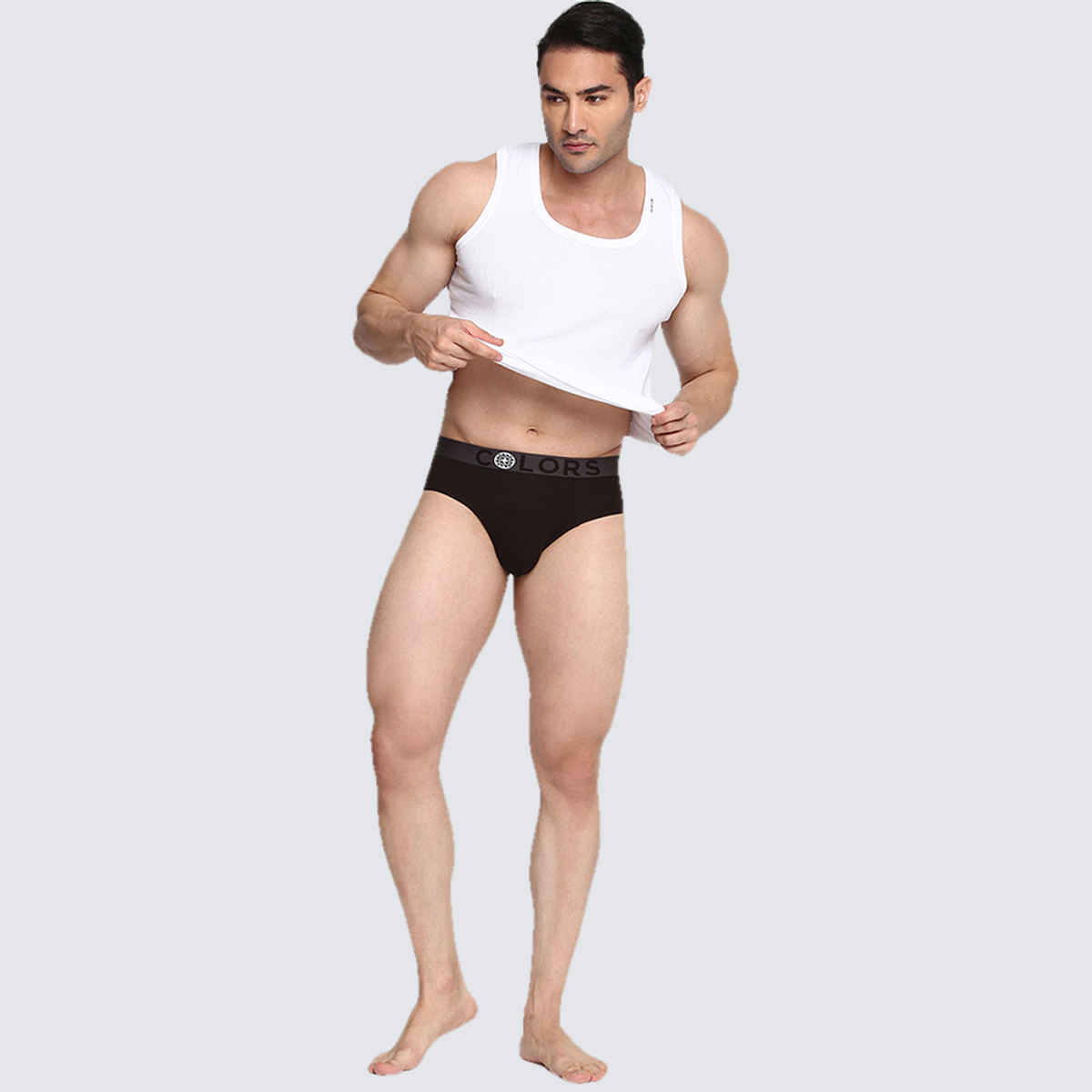 Rupa Colors Men's Mini Brief Style 107 Brown - 85 cm