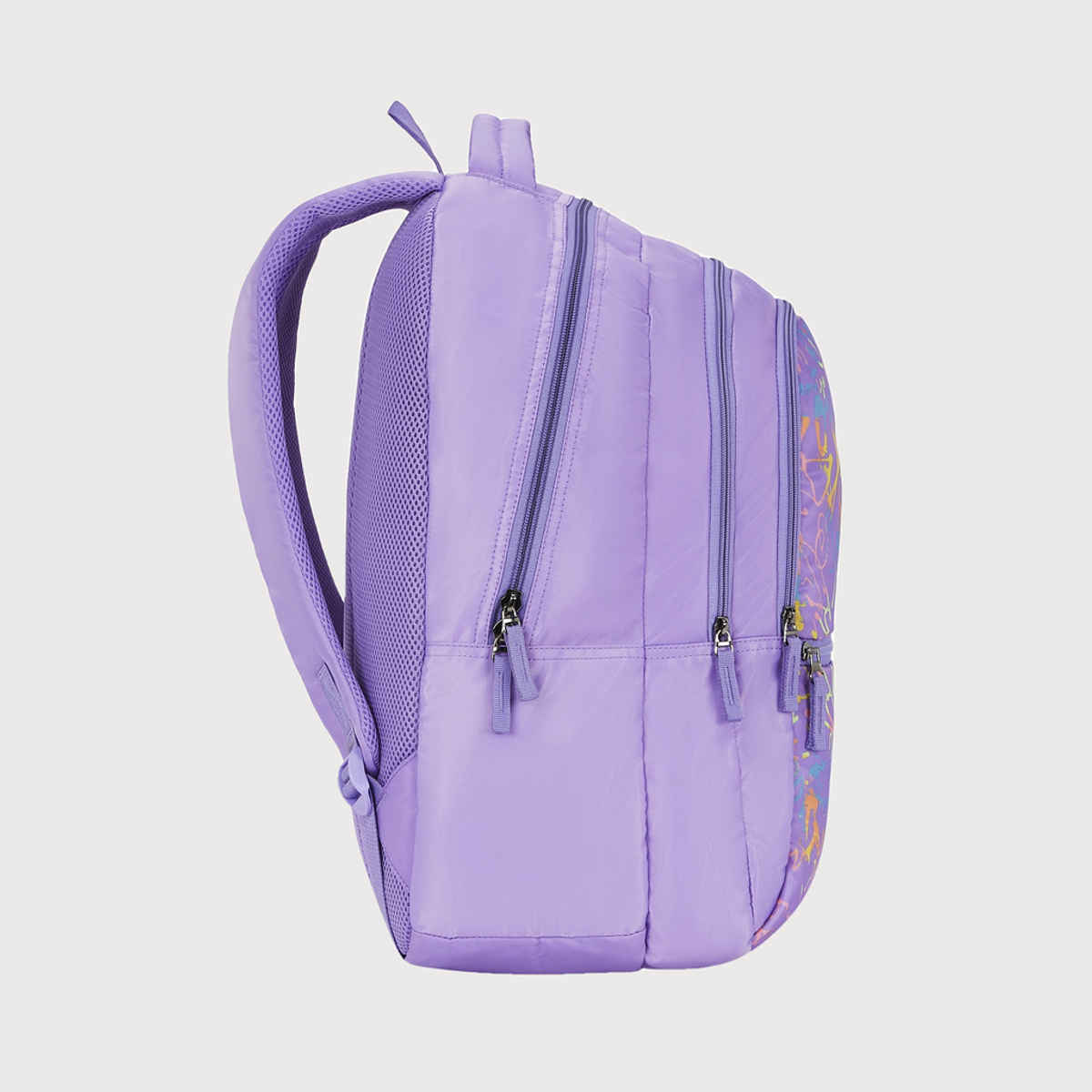 Genie Nuon Love Purple Backpack For Women | 19 Inch Bag For Girls | 36 L