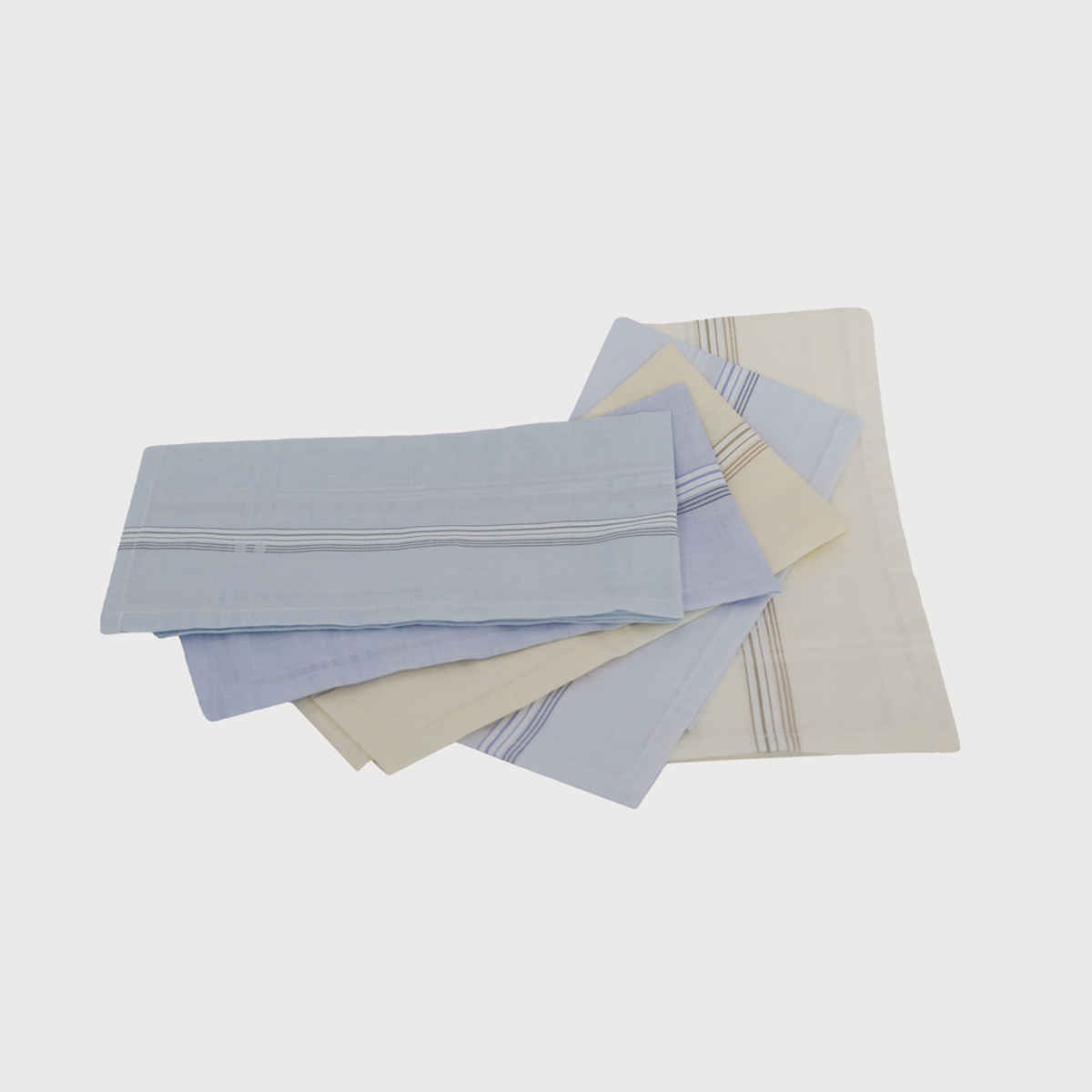 Aravi Men's Solid Cotton Handkerchief | Multicolour - One Size