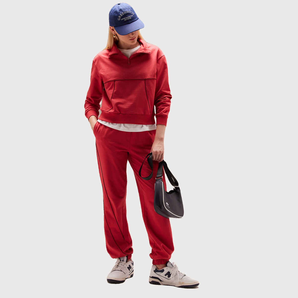 Cava Women's Sweatshirt Urban Q-zip | Red - S