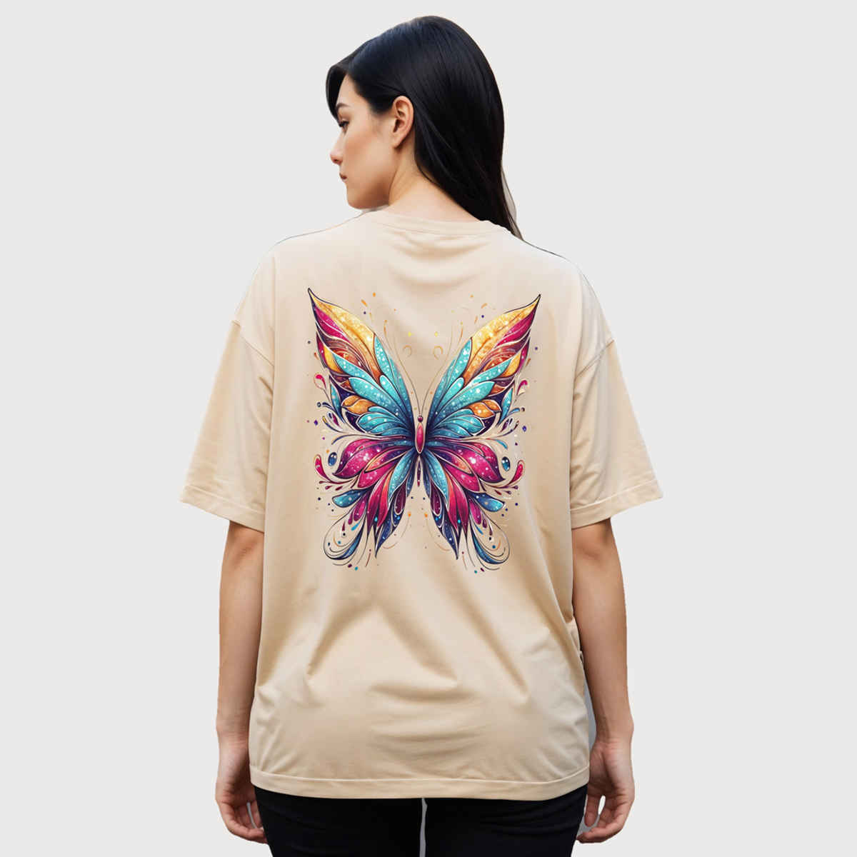 Smartees Women's Oversize Printed T-shirt | WW - 2026 | Skin - L