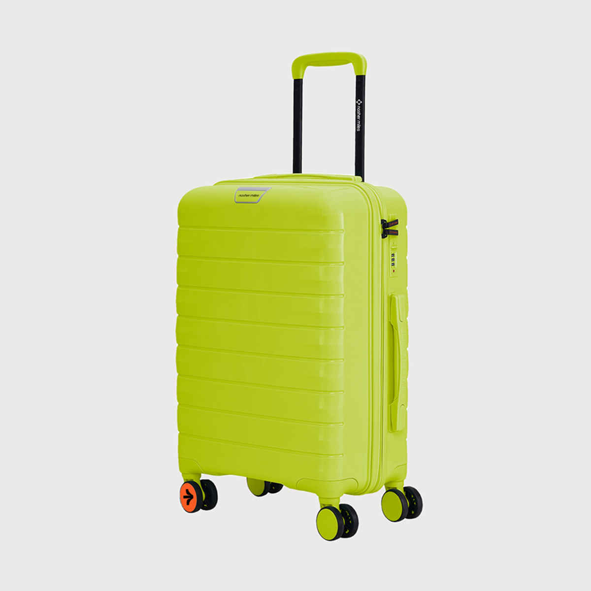 Nasher Miles Vienna Cabin Hard Sided Polypropylene 20 Inch|55 cm Trolley Bag - Neon Lime