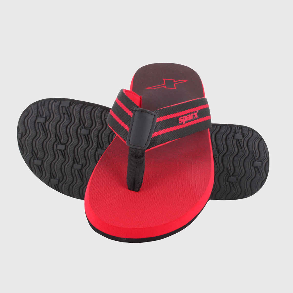 Sparx Flip Flop SFG-105 Black Red For Men | UK7
