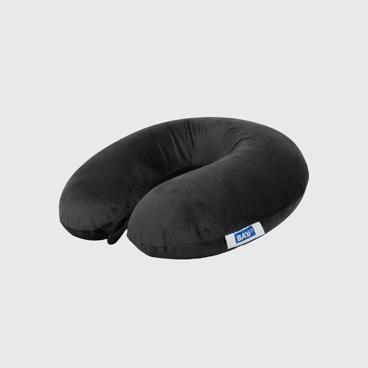BAY6 Solid Memory Foam Neck Pillow | Black - One Size
