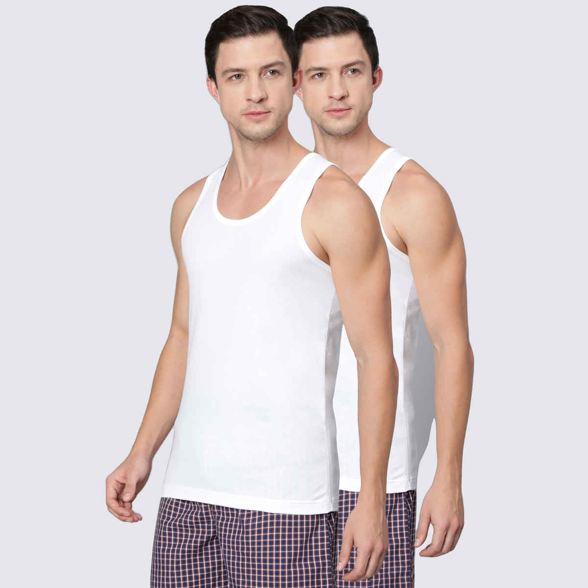 Van Heusen Men Pack Of 2 Moisture Activated & Super Soft Cool It Vest |White-M