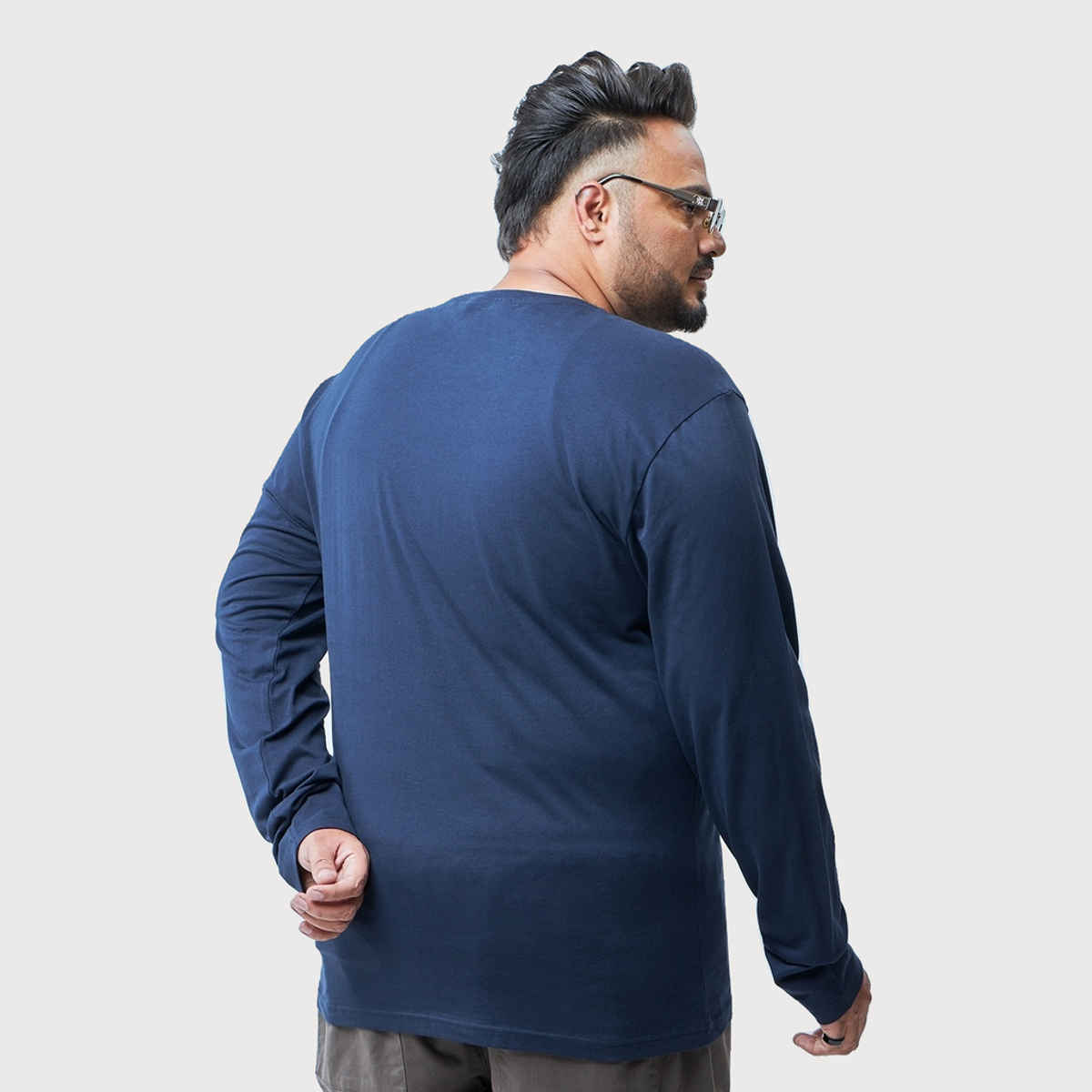 Bewakoof Men's Plus Size T-shirt | Blue - 6XL