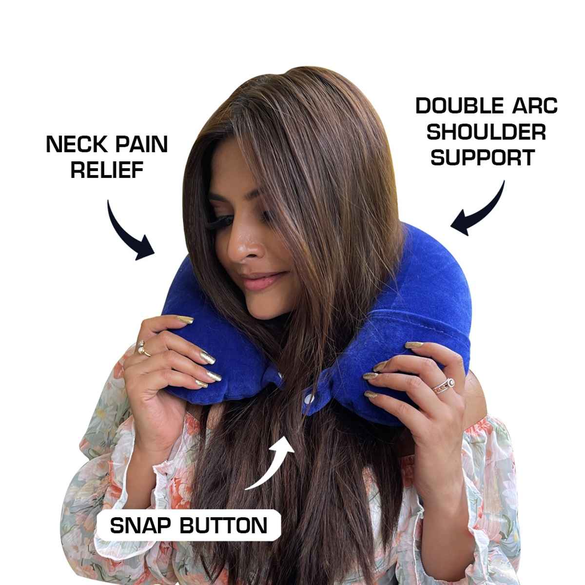 Billebon Unisex Fiber Neck Pillow | Grey - One Size