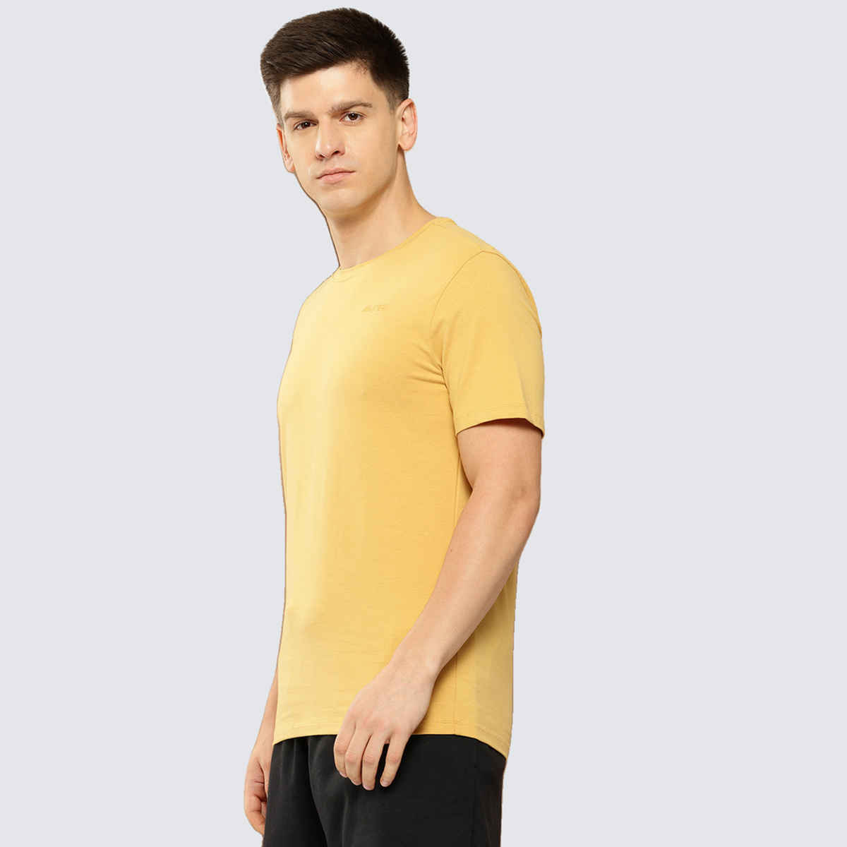 Alcis Men's Cotton Lycra Tee | Mustard | L
