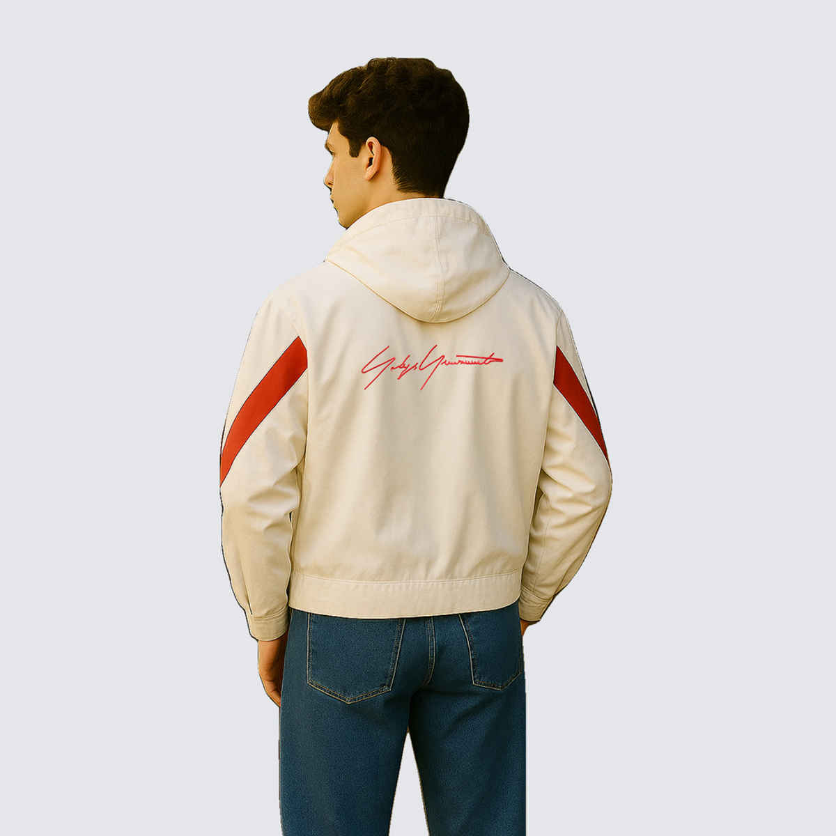 Ftx Men's Solid Regular Fit Full Sleeve Polyester Jacket | White & Red - M